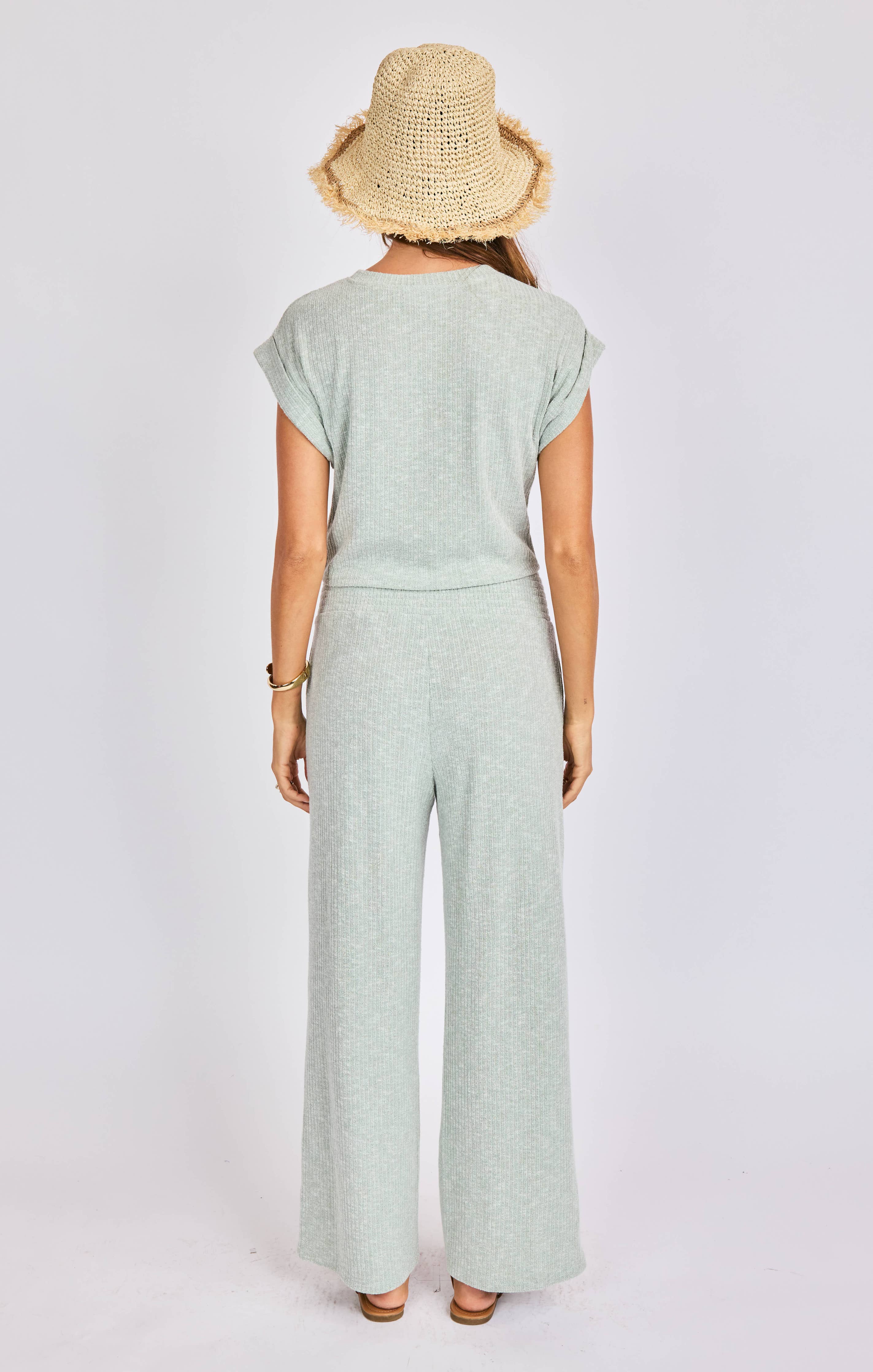 Laguna Ruched Top:LIGHT SAGE