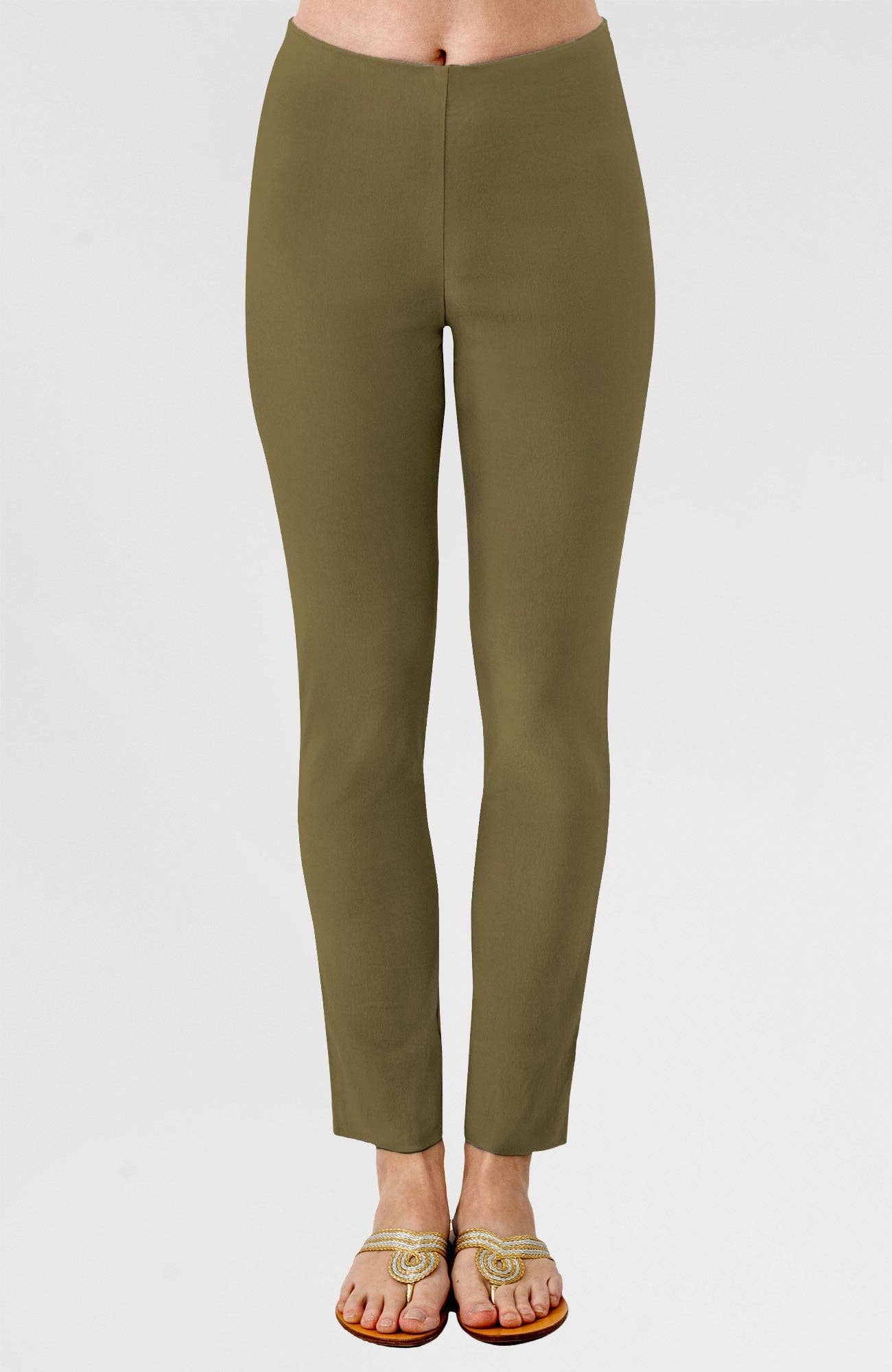 Gripeless Pull On Pants Solid - Earth Tones