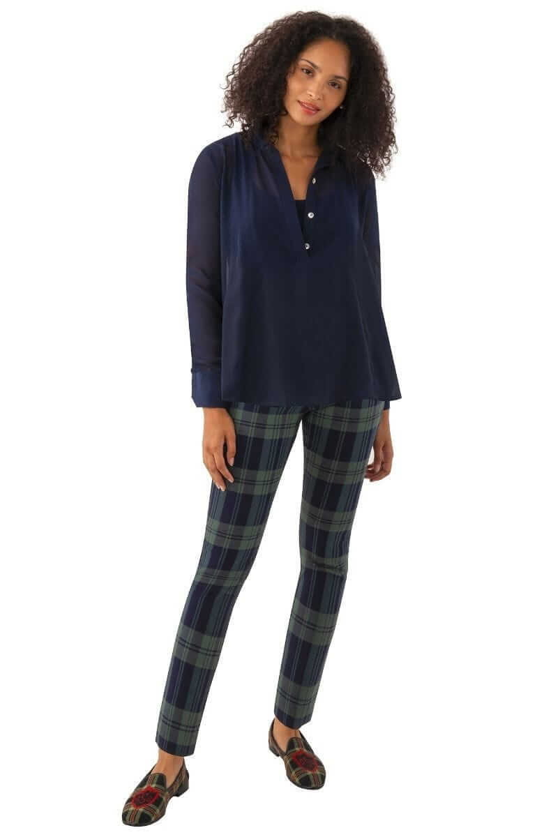 Chiffon Seamed Top