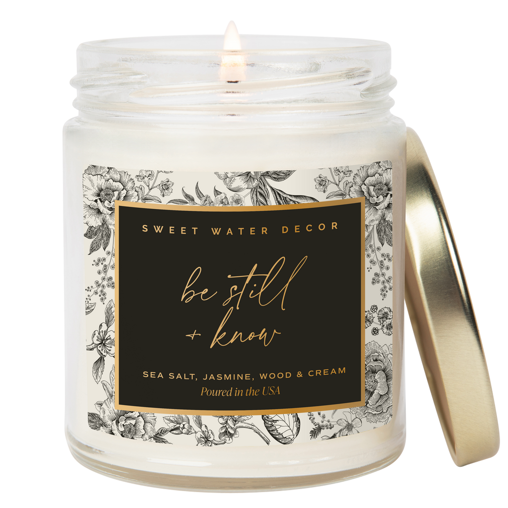 *NEW* Be Still and Know 9 oz Soy Candle - Home Decor & Gifts