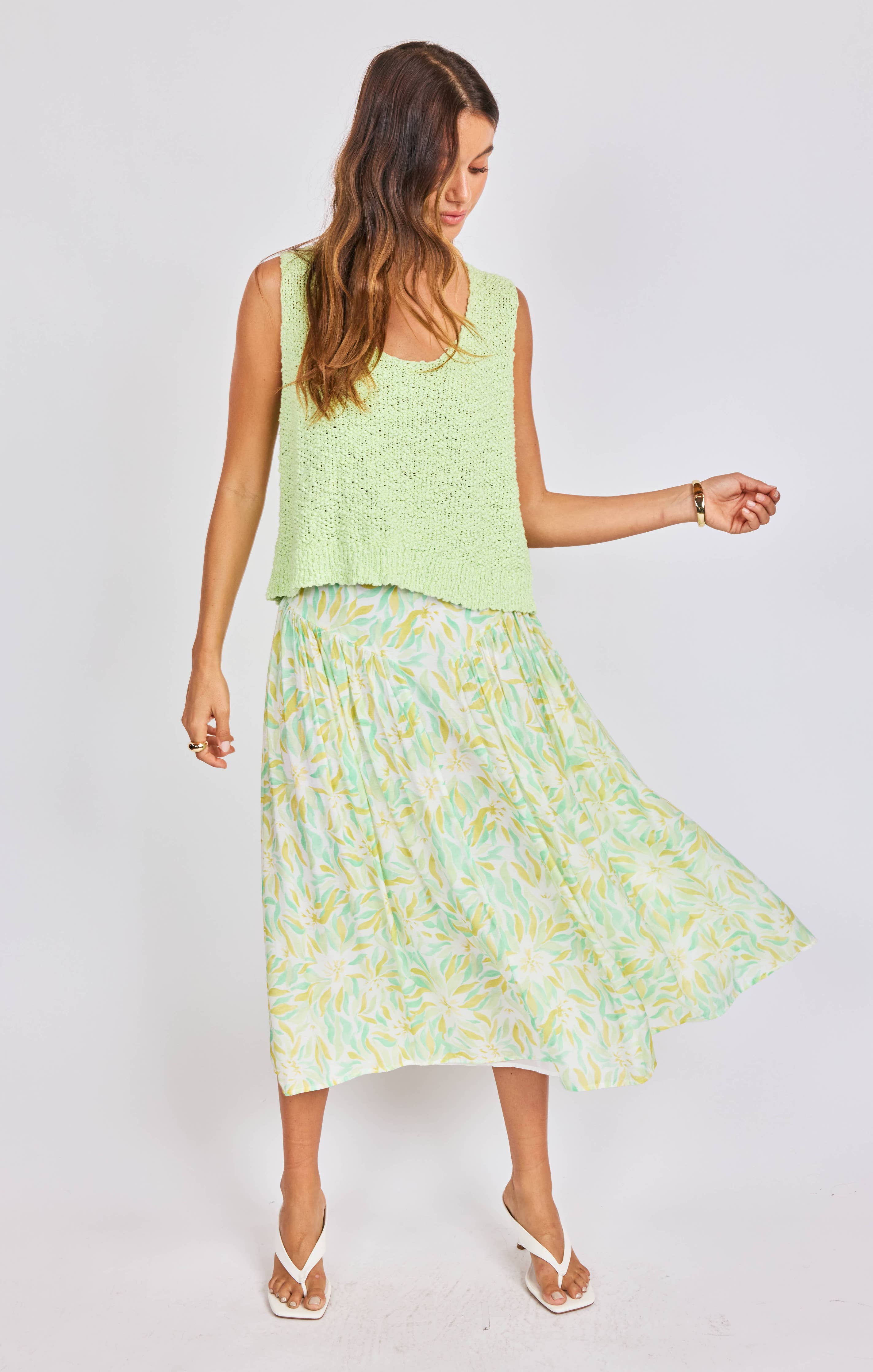 Seaglass Skirt:MATCHA MULTI
