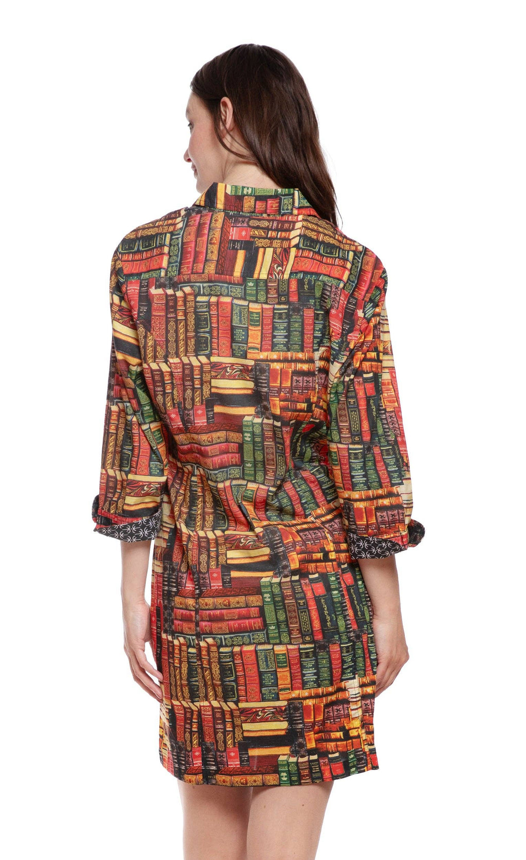 Sag Harbor Dress with Books Print