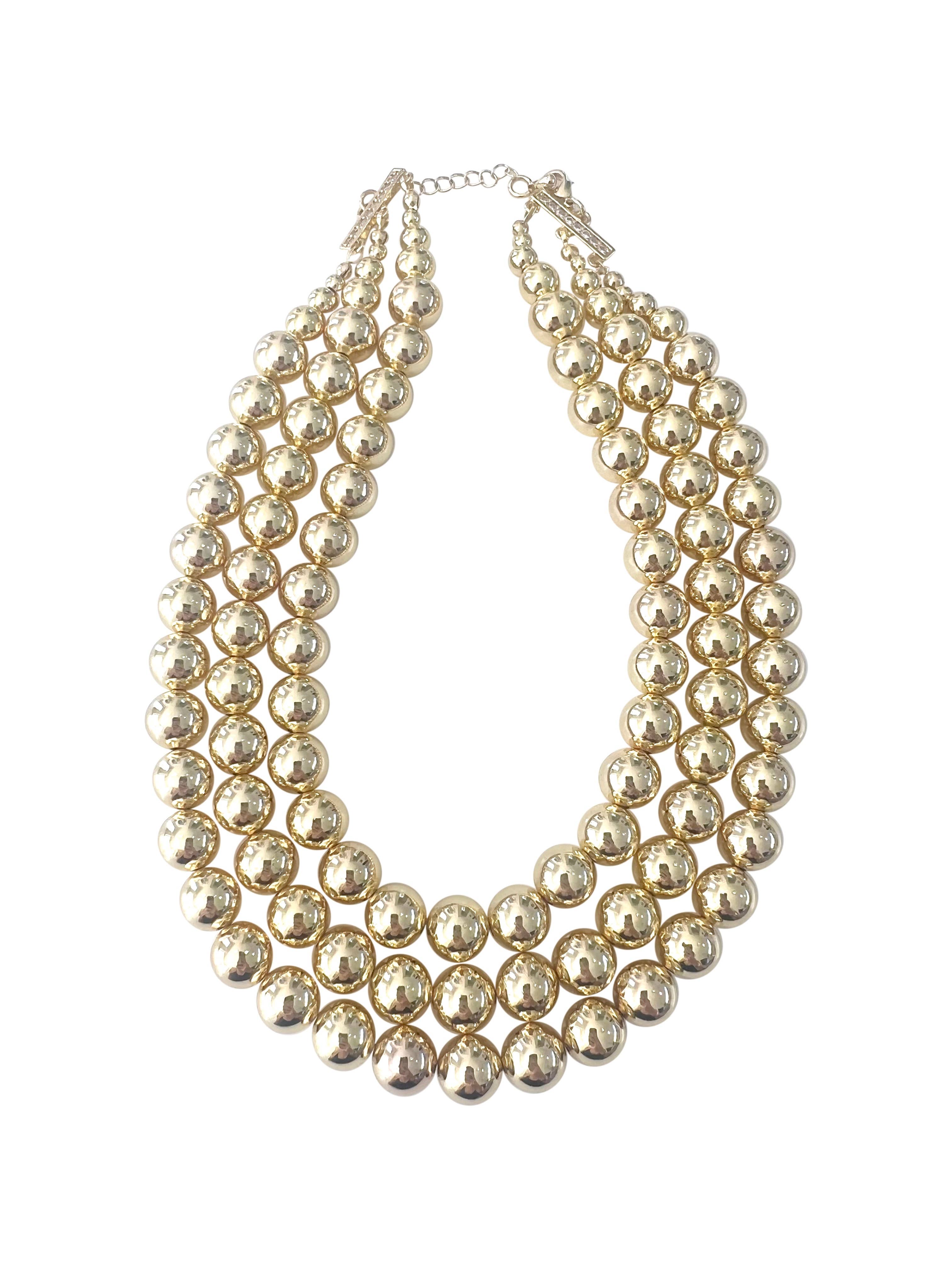 Collette Triple Strand Necklace Large