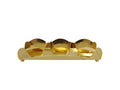Rectangle Tray with 3 Square Bowls, 15"L x 5.5"W x 3.5"H
