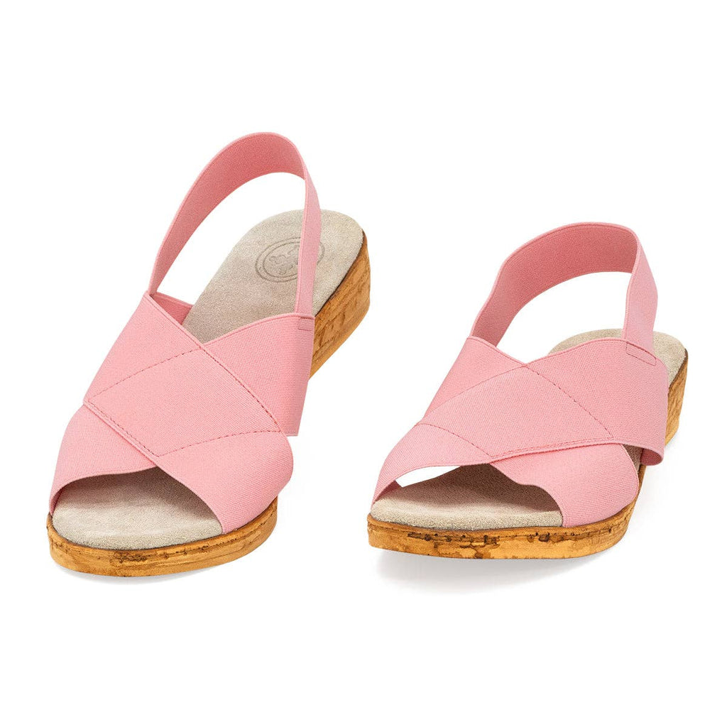 Spring/Summer - Sling Back Wedge Cork Sandal - Atlantic