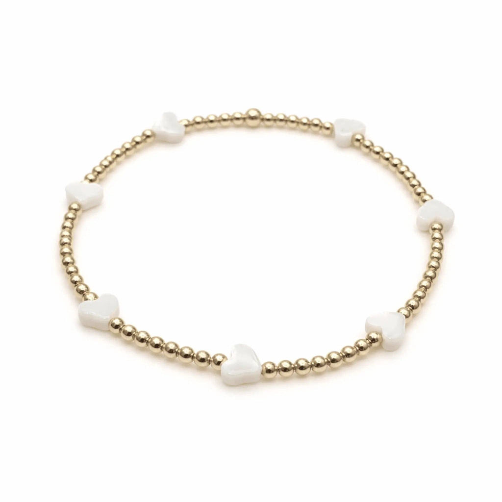 The Love Bracelet in White Mother of Pearl