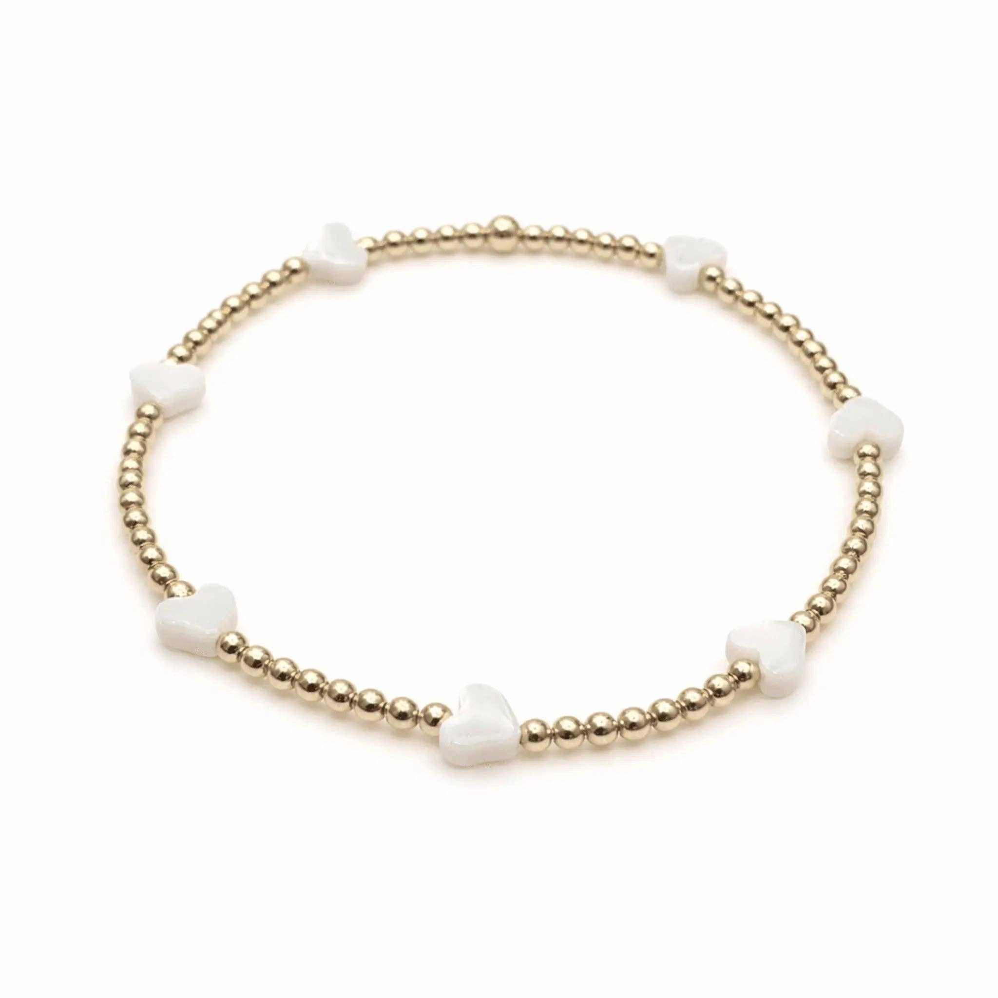 The Love Bracelet in White Mother of Pearl