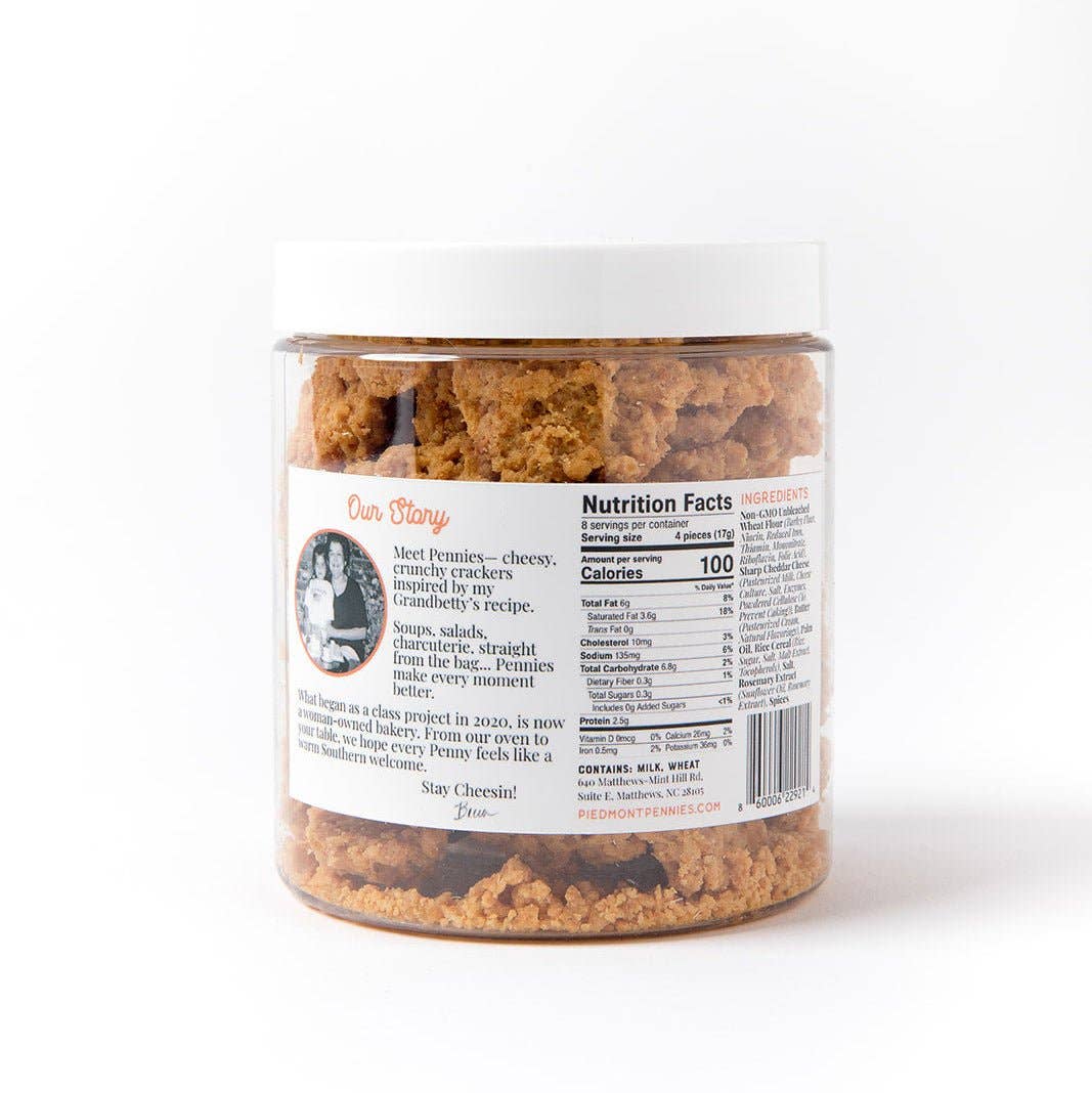 Cheddar Cheese Crackers, Gift Jars (8)