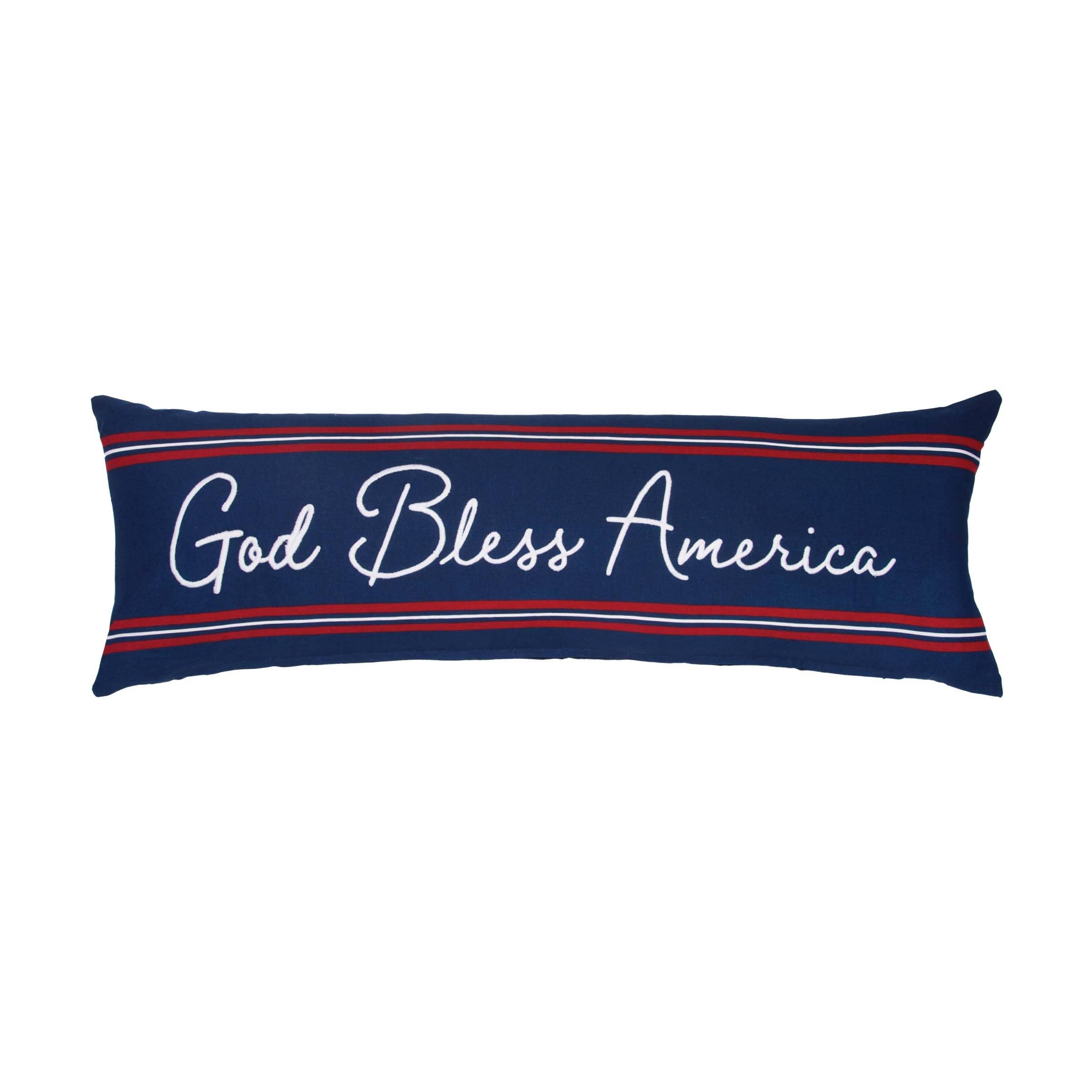 Patriotic God Bless America 4th Of July Throw Pillow