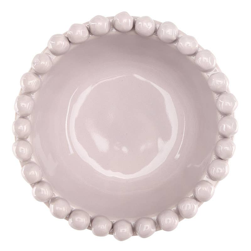 Ceramic Beaded Bowl - Small - Lilac Ash