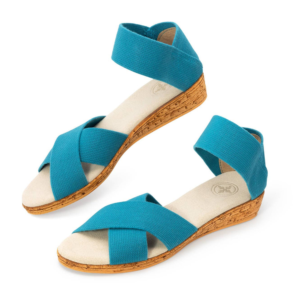 Spring26 Peachtree- Ankle Strap Cork Wedge Sandal