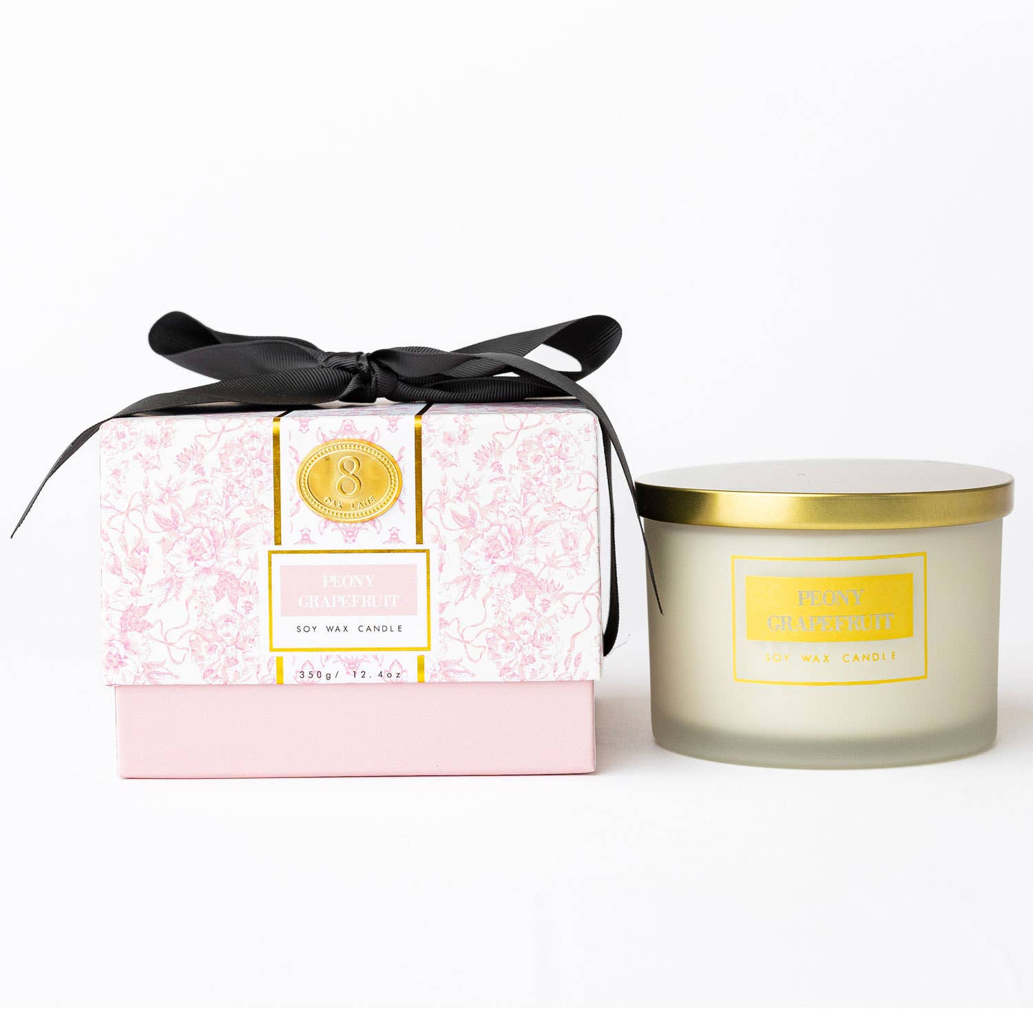 Peony Grapefruit 3-Wick Boxed Soy Wax Candle