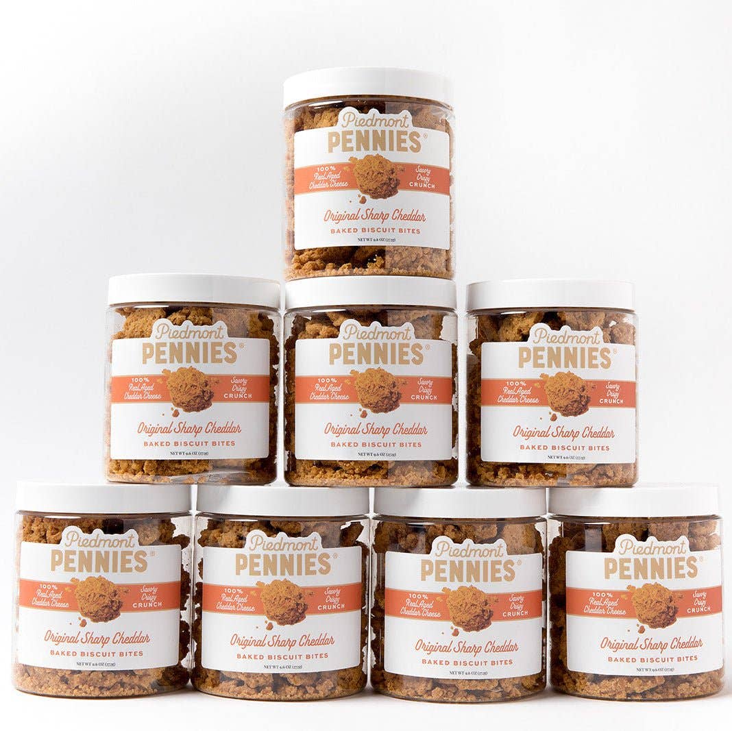 Cheddar Cheese Crackers, Gift Jars (8)