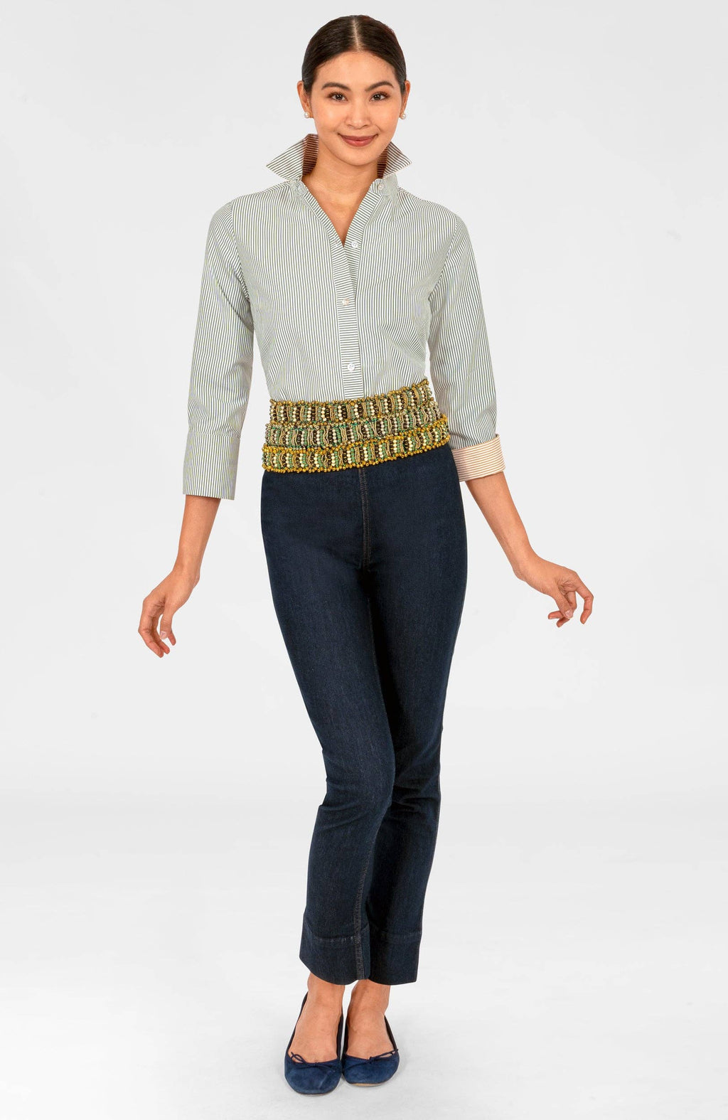 Boyfriend Cotton Shirt - Stripe
