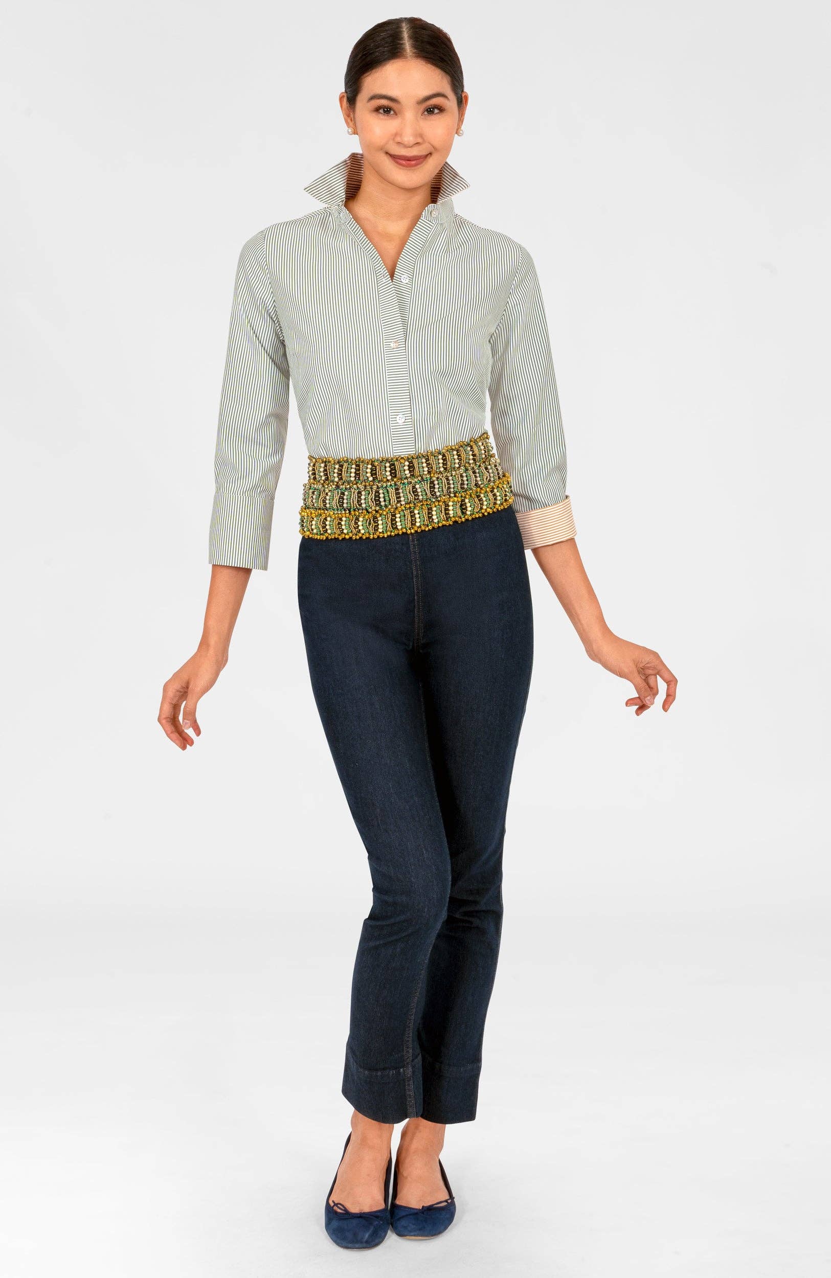Boyfriend Cotton Shirt - Stripe