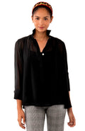 Chiffon Seamed Top
