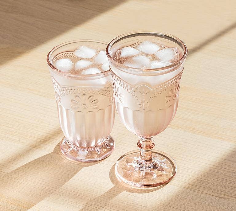 Flower Pedestal Glassware