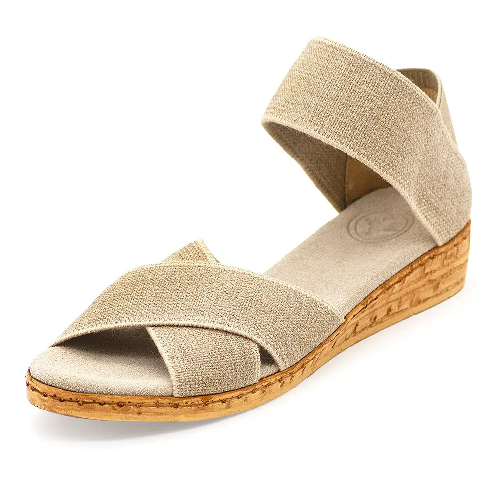 Spring26 Peachtree- Ankle Strap Cork Wedge Sandal