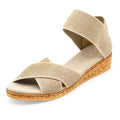 Spring26 Peachtree- Ankle Strap Cork Wedge Sandal