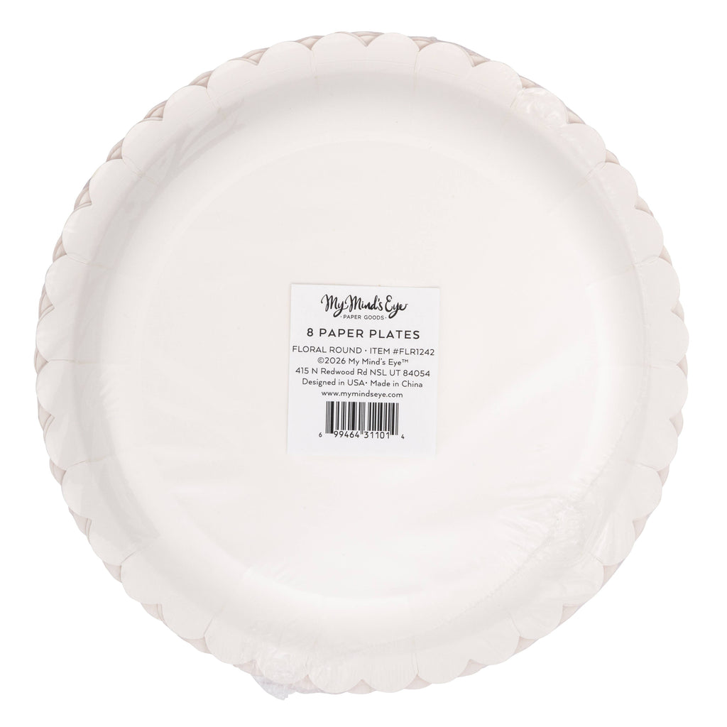 FLR1242 - Floral Round 8" Plate
