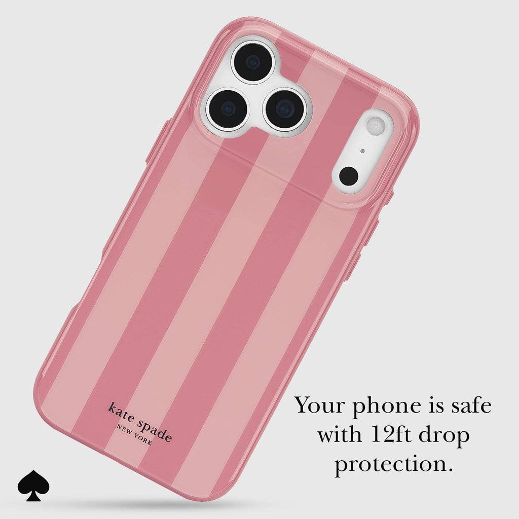 Kate spade new york Stripe Rose Coral MagSafe - iPhone 17 Pro Max