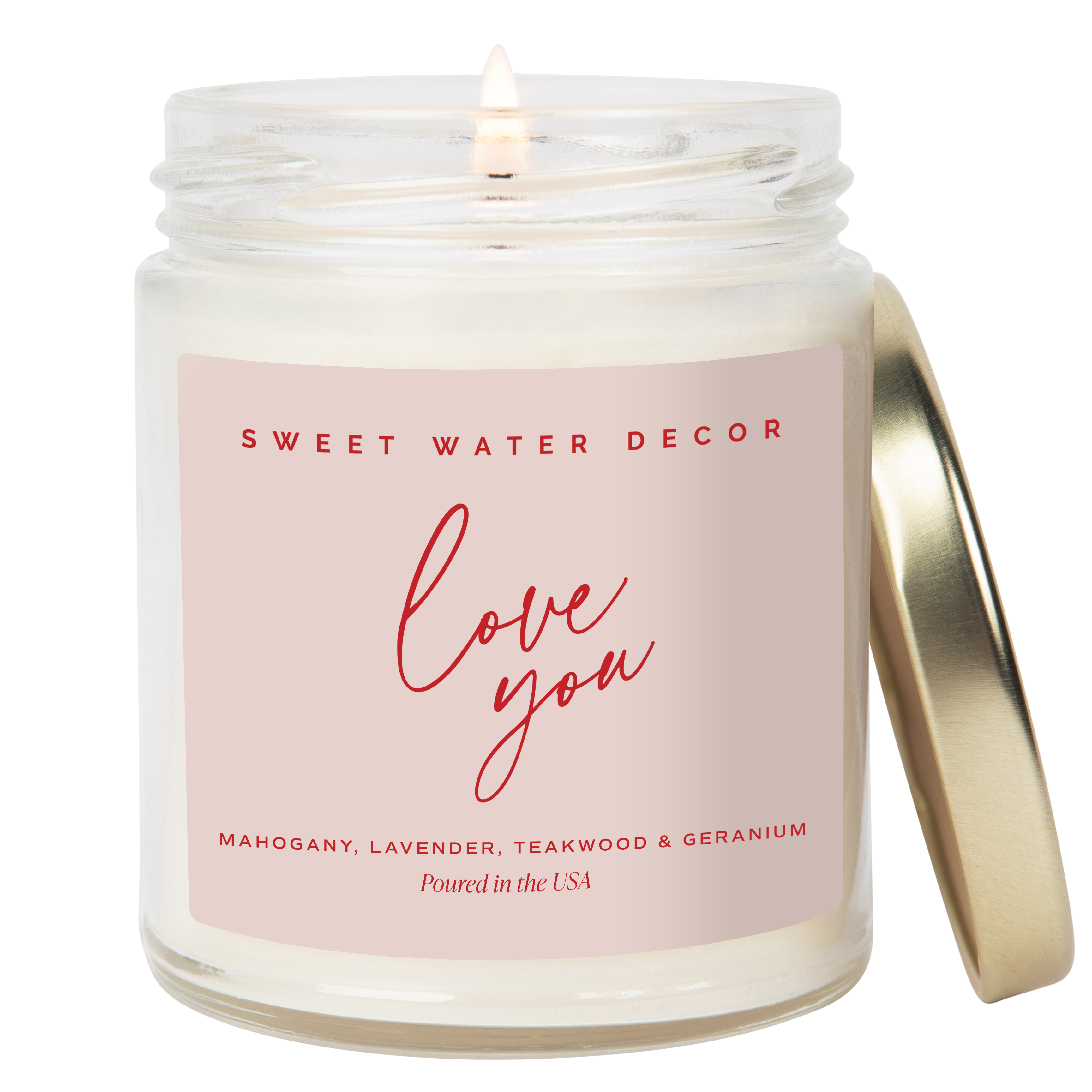 *NEW* Love You 9 oz Soy Candle - Wedding Gifts & Decor