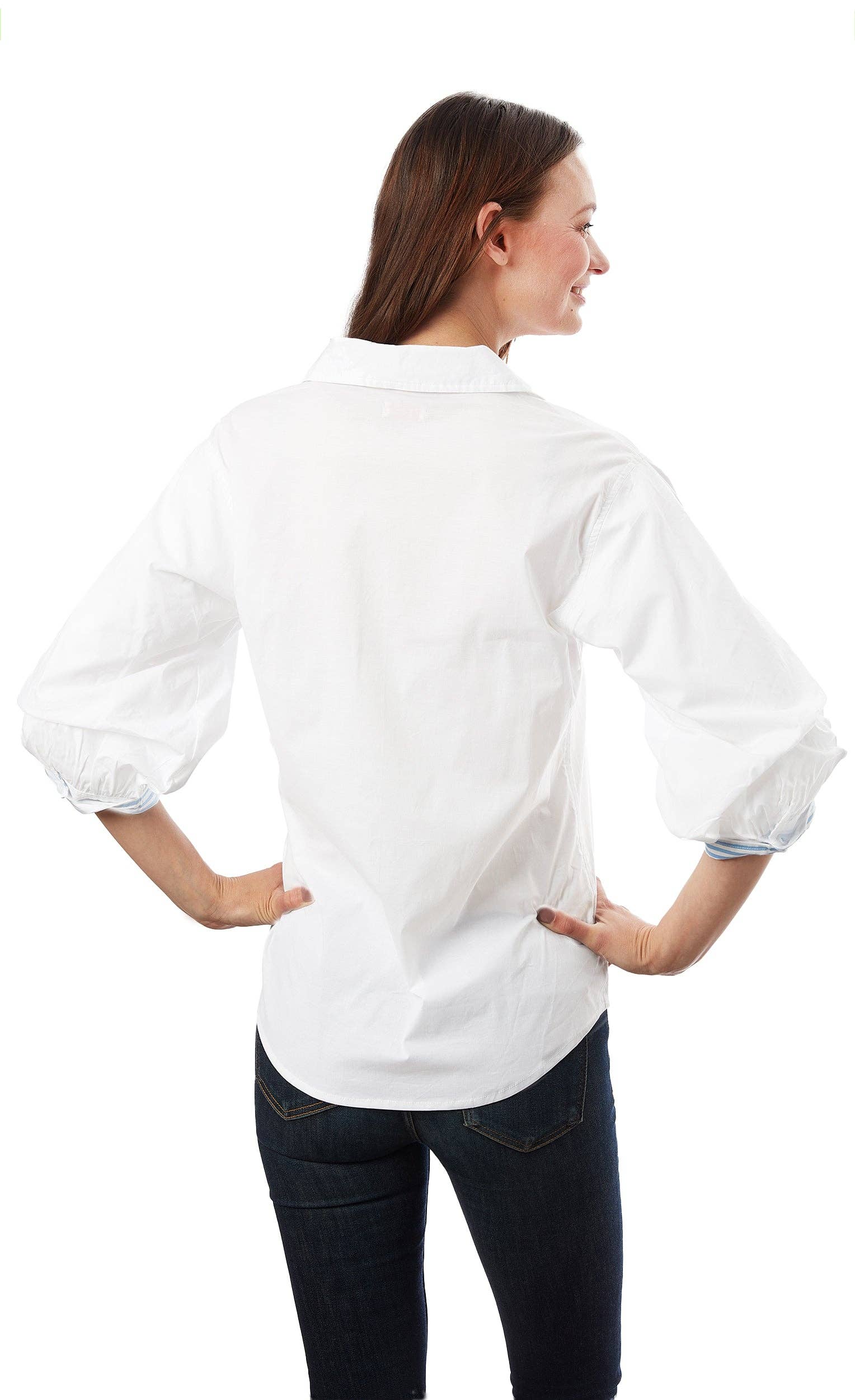 Puff Sleeve White - White