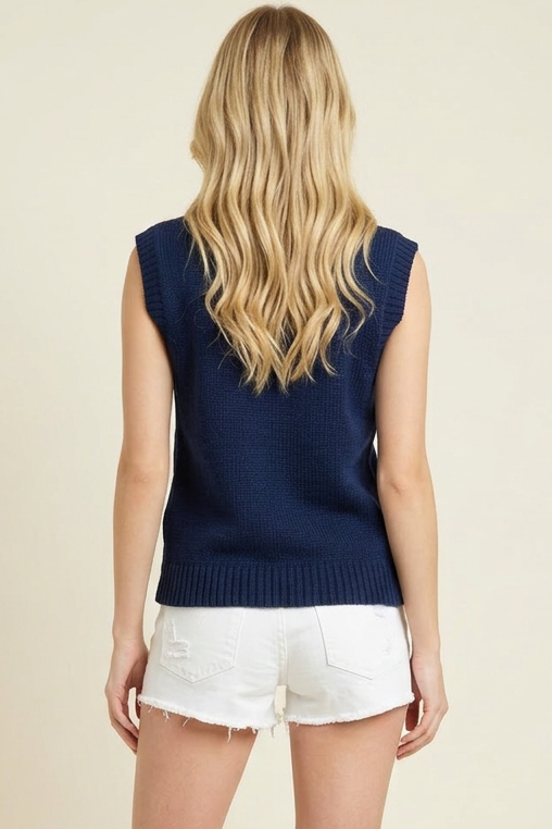 AMERICAN FLAG SWEATER TOP - 7020WS
