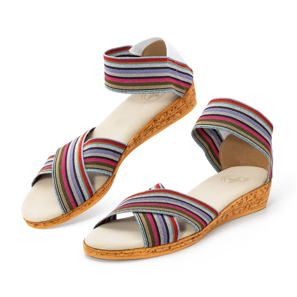 Spring26 Peachtree- Ankle Strap Cork Wedge Sandal