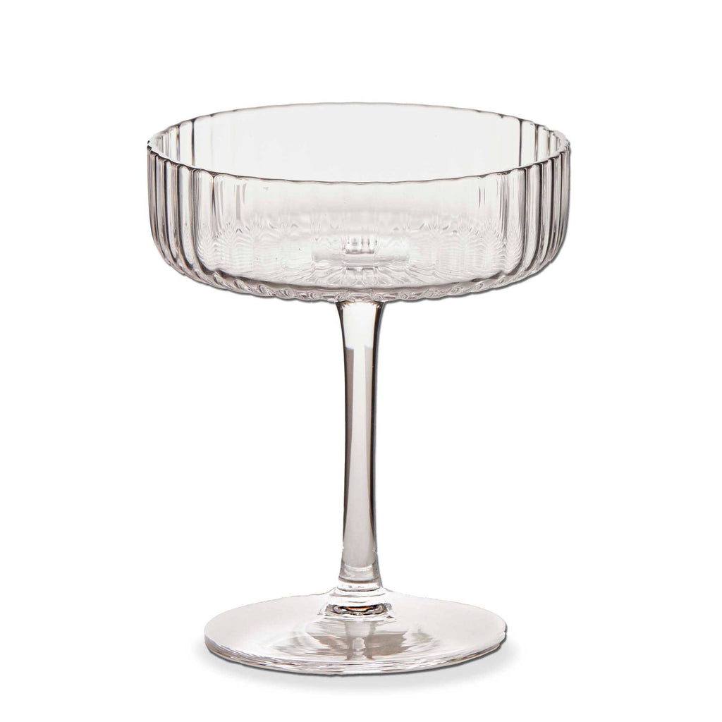 Gramercy Fluted Coupe Glass Clear Everyday
