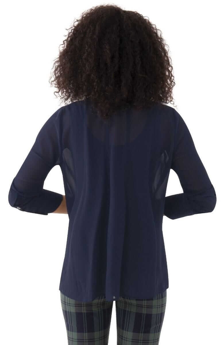 Chiffon Seamed Top