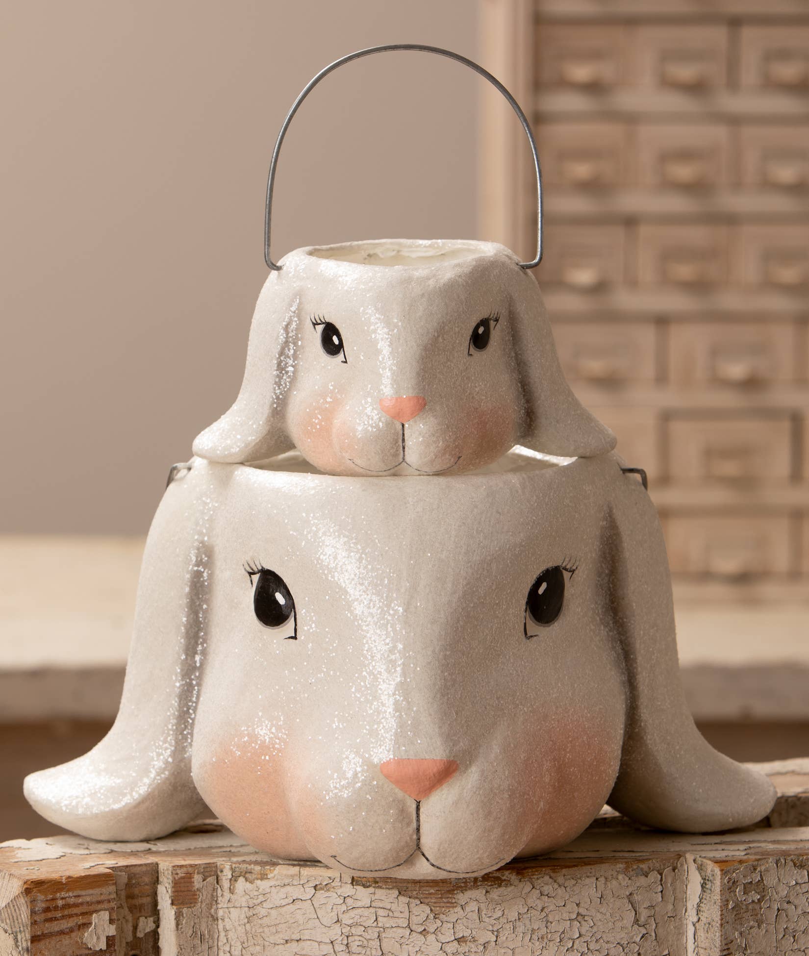 Floppy Ear Bunny Bucket Lg