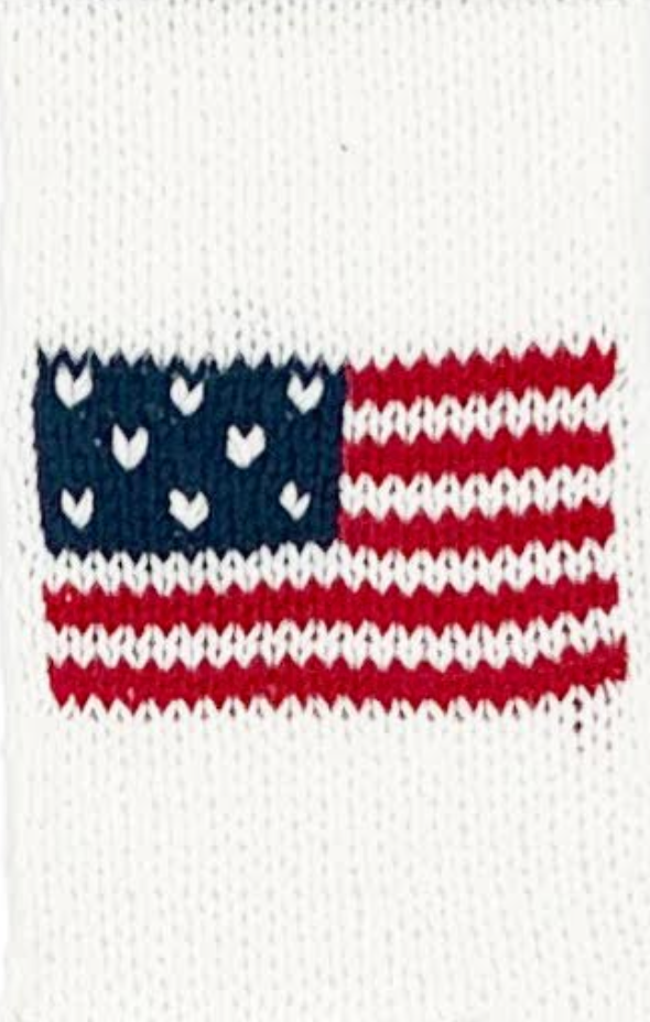 Flag Half Sleeve Top Cotton