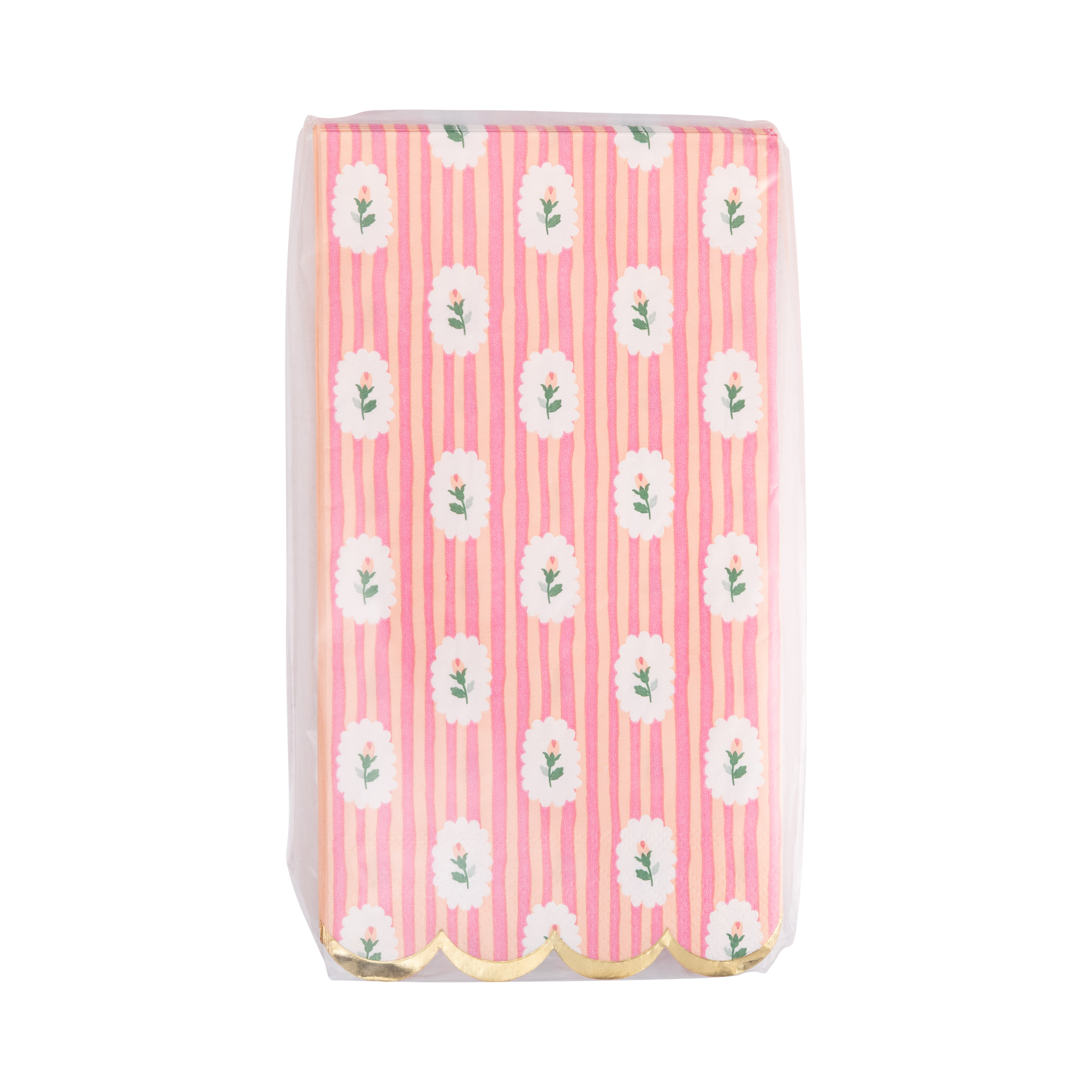 FLR1238 - Striped Floral Dinner Napkin