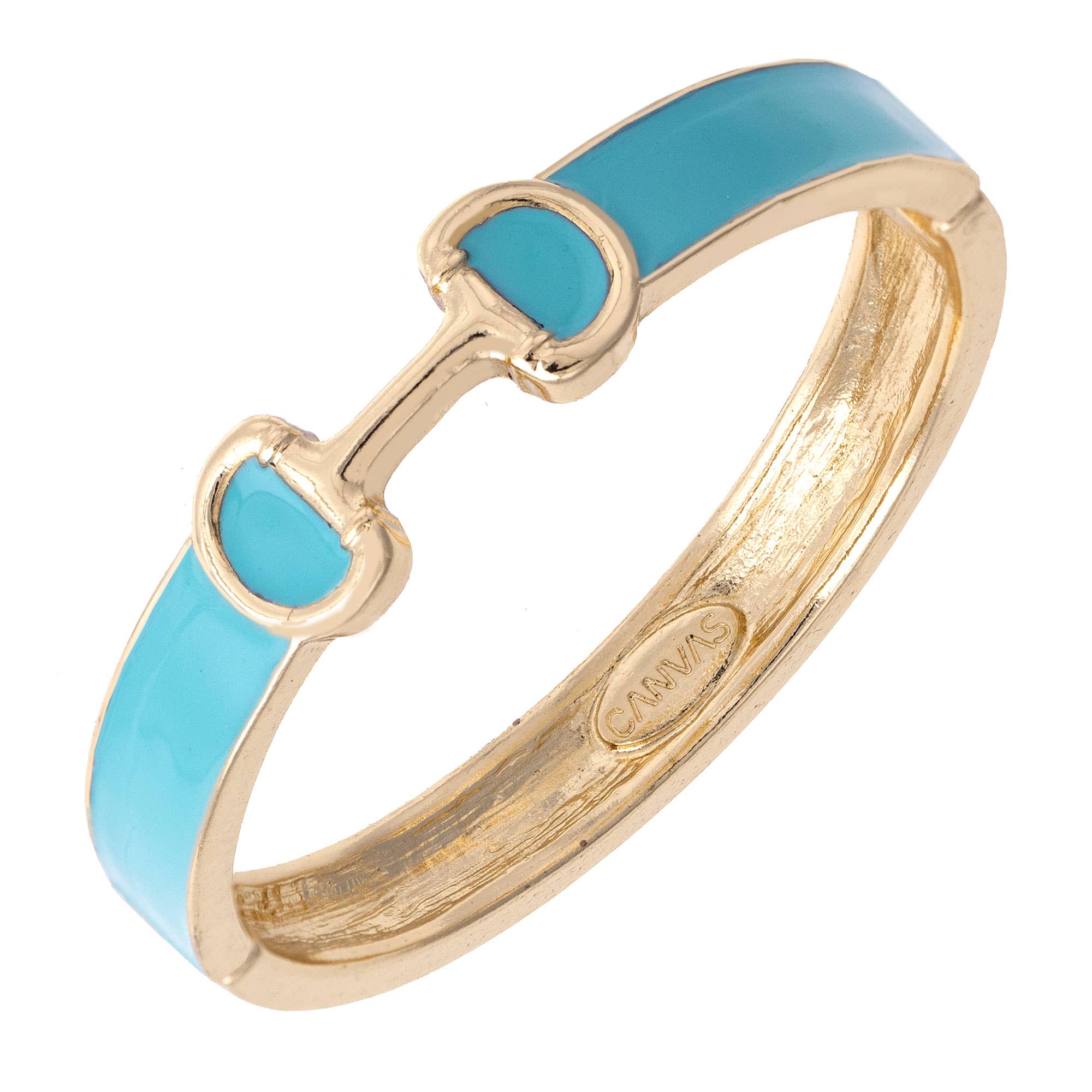 Majesty Horsebit Enamel Hinge Bangle