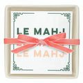 Ceramic Napkin Tray + Napkins - Le Mahj