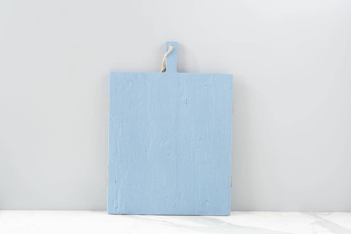 Mod Charcuterie Cheese Board, Medium Rectangle, Denim Blue