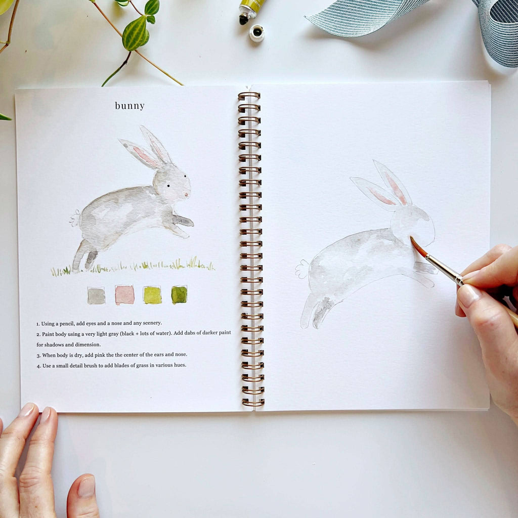 Animals watercolor workbook presale