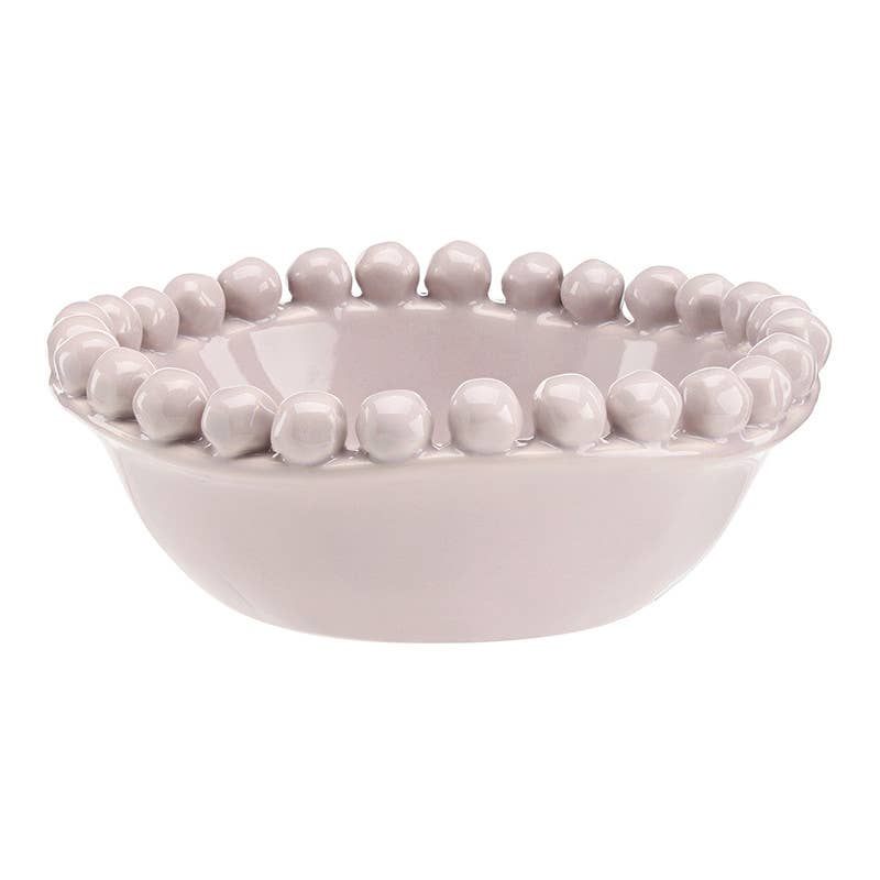 Ceramic Beaded Bowl - Small - Lilac Ash