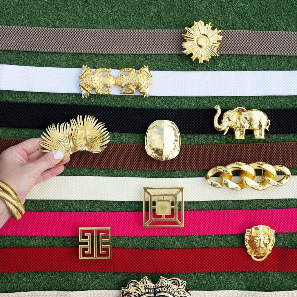 Square Greek Key Interchangeable Artisan Belt Buckle