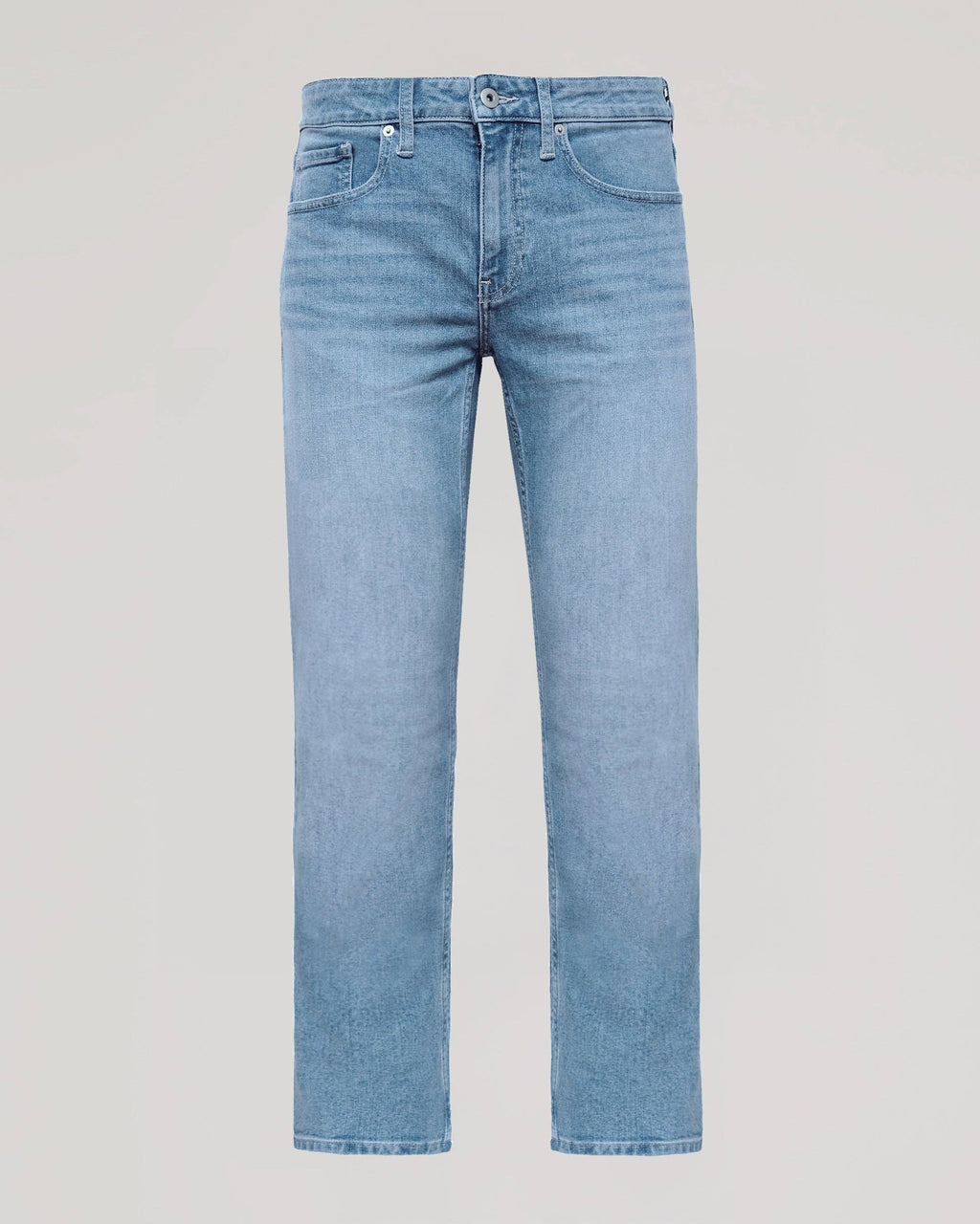 Light Indigo Wash Straight Authentic Denim Jeans