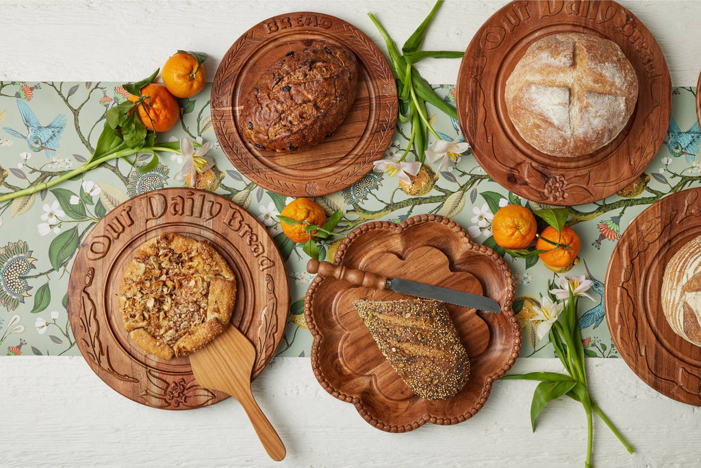 Vintage English Bread Board: Our Daily Bread, Medium, Natural