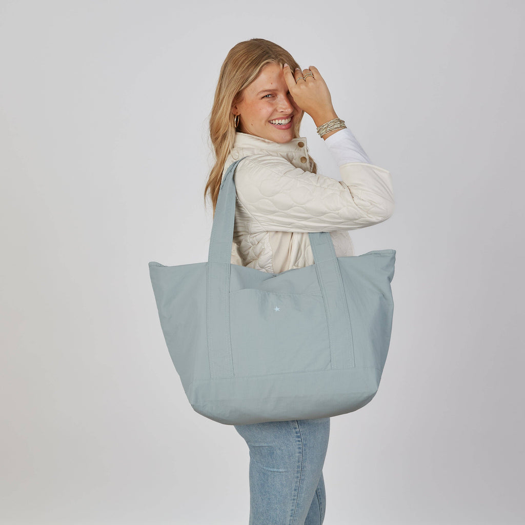 Weekender Washable Tote in Blue - The Perfect Travel Tote