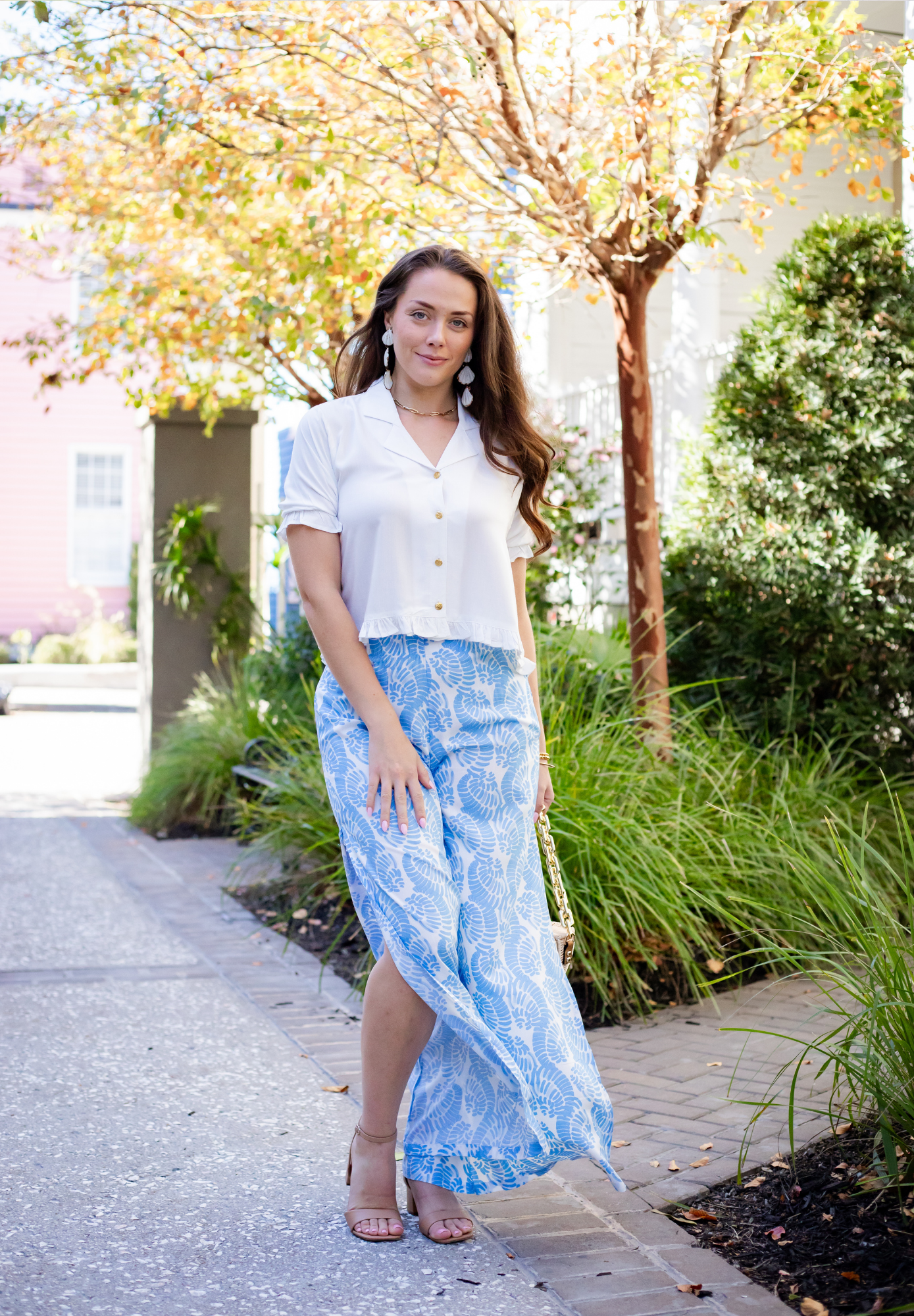 High Waisted Slit-Leg Hunter Pant with Pockets