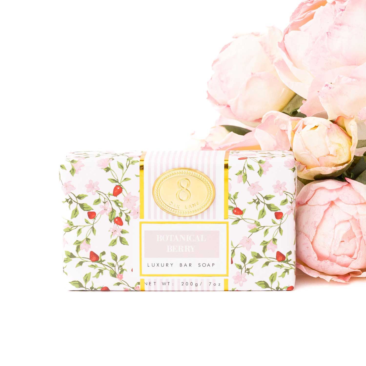 Botanical Berry Wrapped Bar Soap