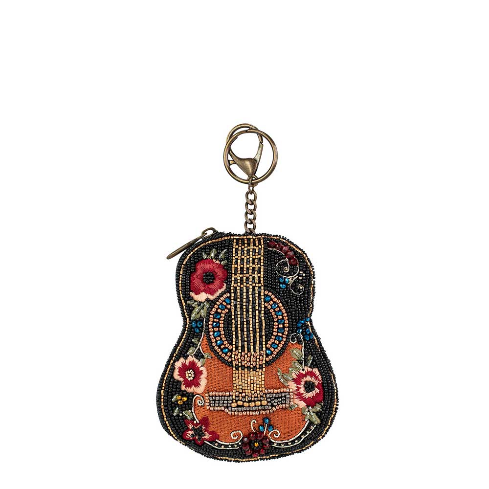 Classical Vibe Beaded Guitar Coin Purse