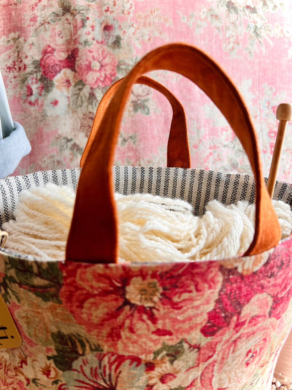 Rosewood Hope Basket, Project Bag