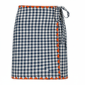 Navy Gingham Marina Sarong