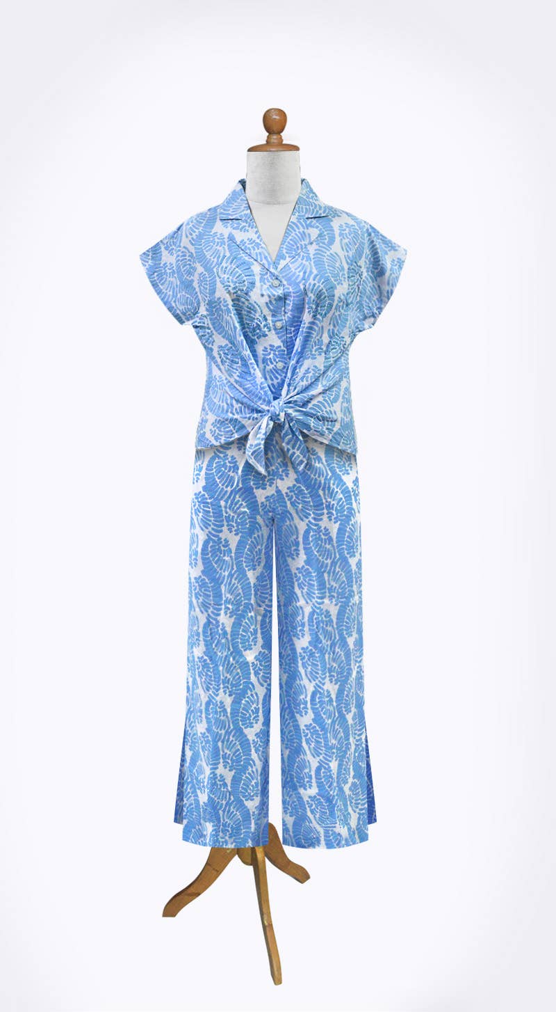 High Waisted Slit-Leg Hunter Pant with Pockets
