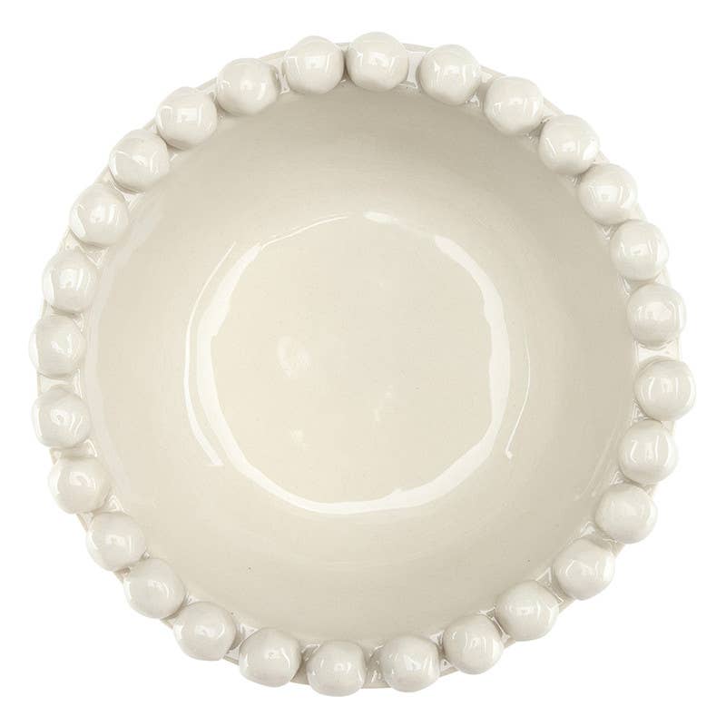 Ceramic Beaded Bowl - Small - Sand